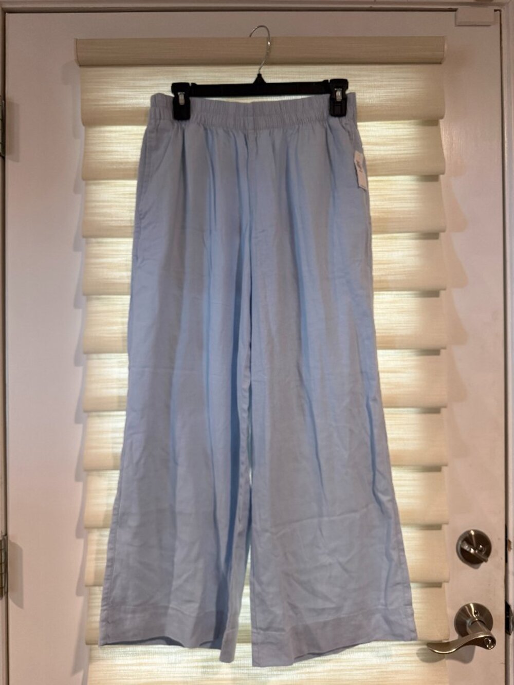 Old Navy blue wide leg linen pants (size S petite)